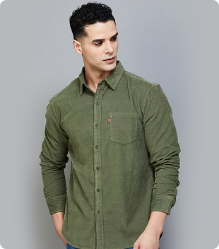 Man in printed t-shirt